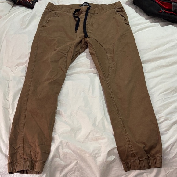 Men's Brown Jogger Pants - Picture 1 of 6